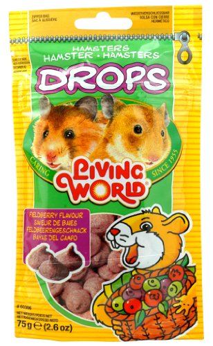 Hagen Living World Drops Hamster Treat, 2.6-Ounce, 