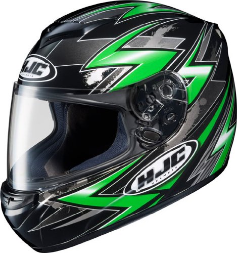 HJC CS-R2 Thunder Full Face Motorcycle Helmet MC-4 Green Medium M 0812-1304-05