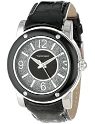Vernier Womens VNR11129SS Fashion Pave Glitter Dial Watch