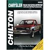 Dodge Ram 50, D50, and Arrow, 1979-93 (Chilton's Total Car Care Repair Manual)