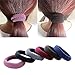 Khalee Hair Elastics Tie Stretch Ponytail Band Thick Hairs Elastics, 6 PCS