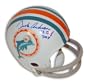 Dick Anderson Autographed Miami Dolphins Mini Helmet Inscribed "73 DEF POY" (1973 NFL Defensive Player of the Year)