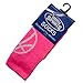 Athletic Half Cushioned Crew Socks | Basketball Silhouette Design | Pink/Blue