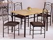 "Unique" 5-Pc Pack Dinette Table/Chair