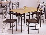 "Unique" 5-Pc Pack Dinette Table/Chair