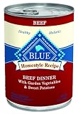 Blue Buffalo Canned Dog Food, Beef Dinner (Pack of 12 12.5-Ounce Cans)