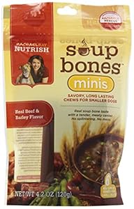 Rachael Ray Nutrish 6 Count 8-Pack Soup Bone Minis Dog Treats, Real Beef/Barley Recipe