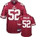 Patrick Willis Jersey: Reebok 2009 Red Replica #52 San Francisco 49ers Jersey - Small