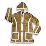 Outeredge - Girls Faux Shearling Jacket, Whiskey