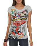 Wet Seal Womens Spiderman Newspaper Comic Tee 51s5p AkkLL. SL160 Wet Seal Womens Spiderman Newspaper Comic Tee