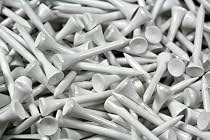 Legend 300 Quality Wooden Golf Tees 70mm (2 3/4") White)