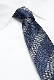 Autograph Pure Silk Textured Striped Tie