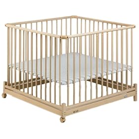 Geuther Europarc Playpen (Natural/ Stripes)