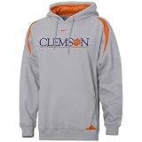 Nike Clemson Tigers Ash Pass Rush Hoody Sweatshirt