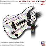 Neon Swoosh on White Skin fits Band Hero, Guitar Hero 5 & World Tour Guitar ....