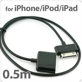 iPhone/iPad/iPod Dock�R�l�N�^USB����0.5Black