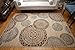 Feraghan/New City Contemporary Modern Flowers Wool Area Rug, 2' x 3', Brown/Beige