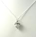 Acorn Sterling Silver Charm Necklace Pendant Chain Nature Theme Jewelry
