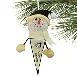Pittsburgh Penguins Light Up Snowman Pennant Ornament (Set of 3)