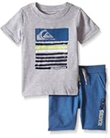 Quiksilver Baby Boys' Jersey Tee and French Terry Shorts