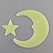 Velishy(TM) Moon Star Noctilucent Wall Sticker Kid Decal