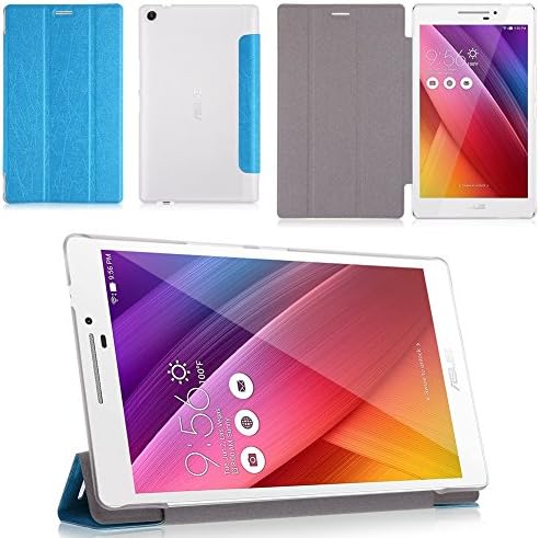 3 Folding Folio PU Leather Case Stand Protector Cover For Asus ZenPad 7.0 Z370CG Blue