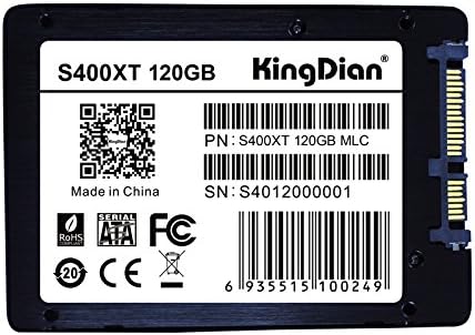 KingDian 2.5 inch SATA III S400XT Portable External Solid State Storage Drive SSD Speed Upgrade Kit for Desktop PCs and MacPro (4, 120G)