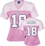 Women`s Indianapolis Colts #18 Peyton Manning Pink Caddy Tonal Fashion Jersey