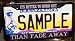Funny License Plate Frame/ Its better to burn out than fade away