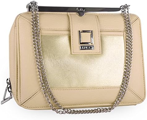 Lencca Esvivina Collection Wallet & Tablet Carrying Case for Dell Venue / Venue Pro 7 to 8-inch Tablets (Cream / Gold)