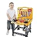 120 Pieces Toy Power Workbench, Kids Power Tool Bench Construction Set with Tools and Electric Drill, Toddlers Toy Shop Tools for Boys