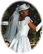 French Net Bridal Hat in Felt, White