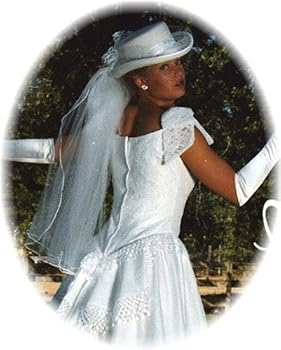 French Net Bridal Hat in Felt, White