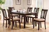 7 Pc Set Espresso Table Set
