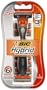 BIC Hybrid Disposable/System Triple Blade Shaver, Men, 6-count Packages (Pack of 3)
