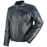 Giovanni Navarre Ladies' Italian Stone Design Genuine Leather Jacket Small