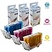 LD Products Compatible Ink Cartridge Replacements for Canon CLI-226 (1 Cyan, 1 Magenta, 1 Yellow, 3-Pack) Compatible with Pixma iP4820 iP4920 iX6520 MG5120 MG5220 MG5320 MG6120 MG6220 MG8