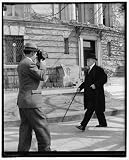 Photo Reprint Chief Justice takes brisk walk on 77th birthday. Washington, D.C., April 11. Celebrating his 77th