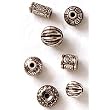 Antique Silver X11 Style Beads, Approx 32 Pc/pkg