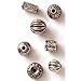 Antique Silver X11 Style Beads, Approx 32 Pc/pkg
