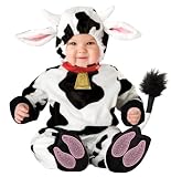Lil Characters Unisex-baby Infant Mini Moo Costume, White/Black, Medium