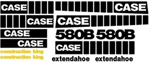 New Case 580B EXT Extendahoe Construction King Backhoe Loader Whole Decal Set