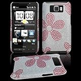 Premium - HTC HD2 Full Diamond Protex Pink Daisy(Carrier:T-Mobile) - Facepl ....