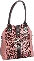 Poodlebags Funkyline - natural wild - Monday - 3FU0212MONDM, Damen Henkeltaschen, 33 x 14 x 38 cm (B x H x T)