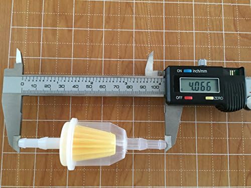 Universal Fuel Filter Barbed Pack of 10 (clear for 1/4" 5/16 Fuel Line) Kohler, Honda and Others -