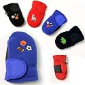Urban Boundaries Toddler Boys Micro-Fiber Ski Mitten: Thinsulate Lined, Sport & Dinosaur Embroidered Designs, Fits Ages/Sizes 2-4