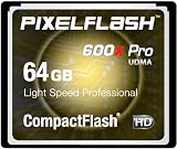 64GB PixelFlash 600x CF Compact Flash Memory Card Light Speed Professional Series