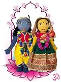 HAND-MADE RADHA KRISHNA DOLLS APPROX 13