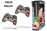 New XBOX 360 Console Protective Skin - Vegasballer - Black