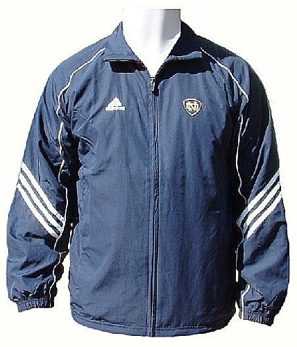 Notre Dame Fighting Irish College Full-Zip Warm Up Jacket By Adidas (L=44)